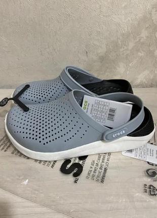 Крокс лайтрайд клог сіро-голубі crocs literide clog blue/grey2 фото