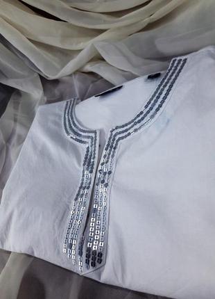 Летняя хлопковая блузочка tcm tchibo, евро р-р  42, 48 (наш 50, 54)10 фото