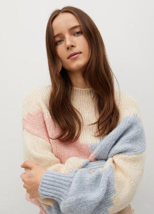 Теплий в'язаний светр/джемпер у стилі mango7 фото