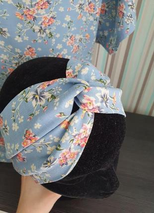 Платье с цветочным принтом легкое свободное трапеция оверсайз