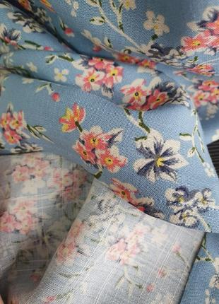 Платье с цветочным принтом легкое свободное трапеция оверсайз