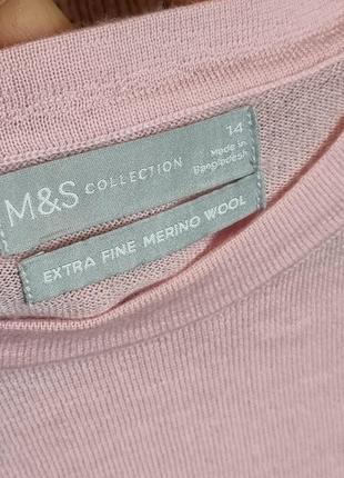 Свитер, джемпер из мериносовой шерсти marks&spencer,  оригинал4 фото