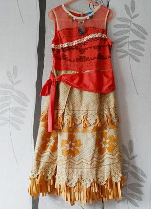 Карнавальна сукня моани на 7-8 років на зріст 128 см фірма disney
