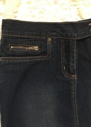 Модная джинсовая юбка миди деним3 фото