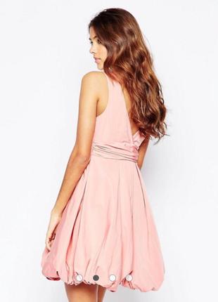 Шикарное коктельное платье y.a.s. studio 75 darla puffball dress in pink от asos5 фото