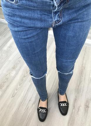 Джинсы джинси рваные скинни (zara asos h&m)2 фото