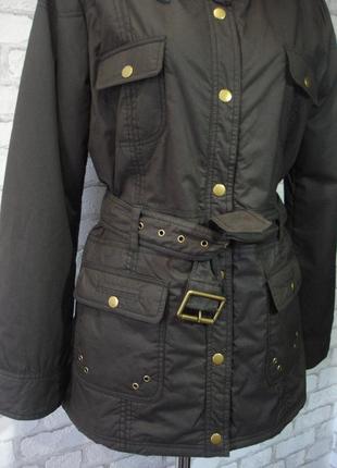 Демисезонная куртка с поясом " bella roma " 46-48 р2 фото