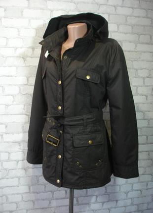 Демисезонная куртка с поясом " bella roma " 46-48 р3 фото