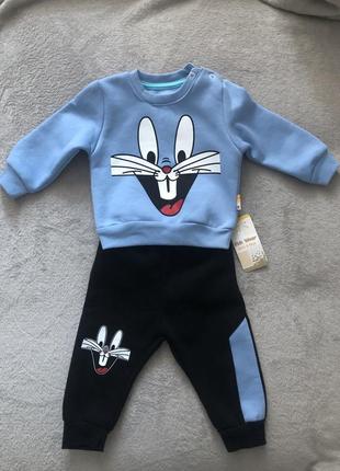 Костюмчик kids wear на флисе 62-68.