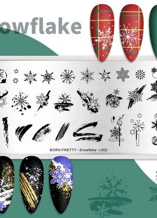 Пластина для стемпинга нігтів манікюру born pretty пластина для стемпінгу нігтів манікюру
