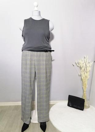 Брюки в клетку🖤💛m&amp;mode, р. 50,