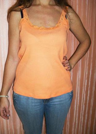 Майка оранжевая2 фото
