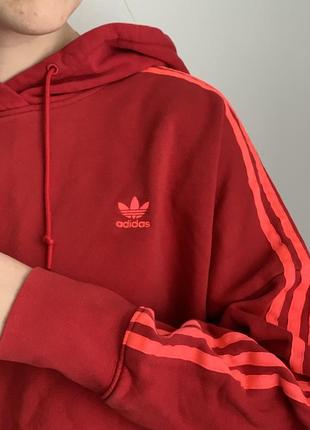 Байка оверсайз худи adidas укороченная толстовка кофта худі з капишоном спортивный костюм3 фото