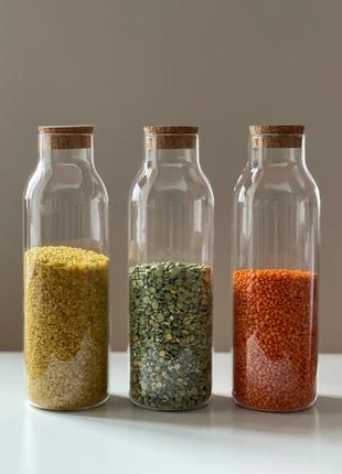 Пляшка з коркової кришкою, 900 мл