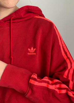 Укорочене оверсайз худі adidas толстовка худі байка оригінал адідас кофта