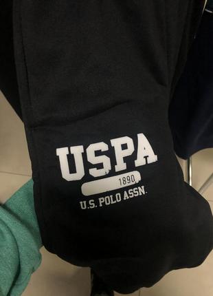 Спортивные тёплые штаны us polo uspa на флисе6 фото