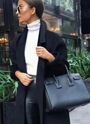 Класичне пальто халат з сумішевої вовни zara