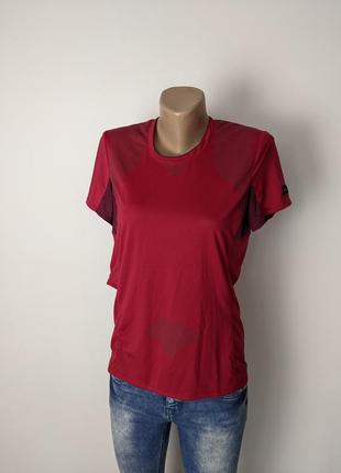 🔥🔥🔥 термо футболка винного кольору decathlon спортивна для спортзалу1 фото