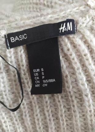 Жіночі подовжений светр, пуловер мохер h&m4 фото