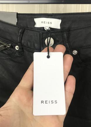Новые байкерские джинсы под кожу матовые  reiss alexis6 фото