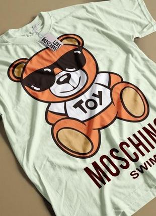 🐻🐻футболки унисекс в стиле moschino teddy bear🐻🐻