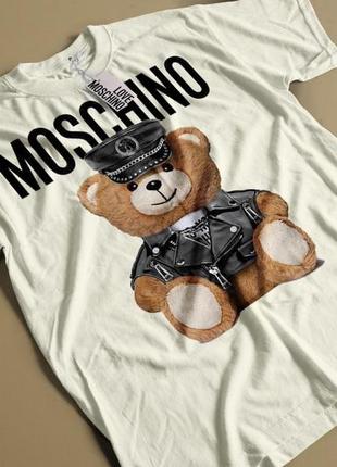 🐻🐻футболки в стилі унісекс moschino teddy bear🐻🐻