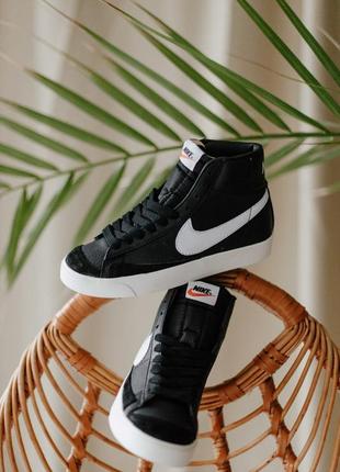 Кросівки nike blazer mid 77 vintage black sail кроссовки