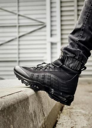 Кроссовки nike air max 95 sneakerboot 'triple black' кросівки