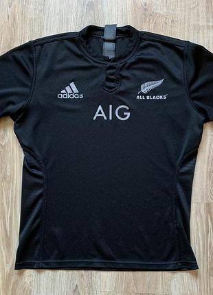 Чоловіча спортивна футболка регбийка adidas all blacks