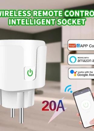 Умная розетка.20а. smart wifi розетка.  удаленное управление