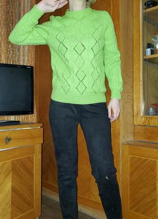 Яркий шерстяной свитер antoni&alison шерсть кашемир3 фото