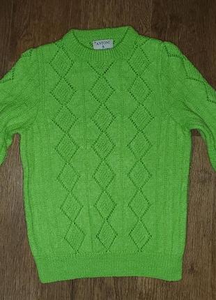 Яркий шерстяной свитер antoni&alison шерсть кашемир6 фото