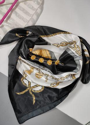 Сатиновый платок с цепями tally weijl цепи3 фото