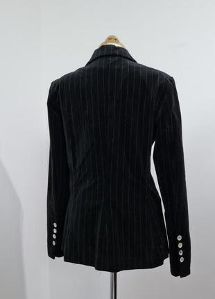 Велюровый пиджак в полоску h&amp;m8 фото