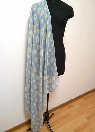 Хустка шаль шарф парео в квіточку