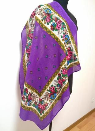 Платок в этно стиле с люрексом