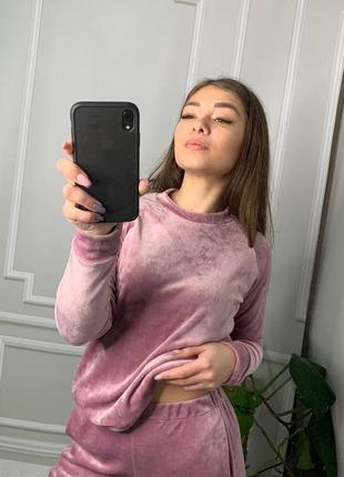 Спортивный костюм женский плюш велюр4 фото