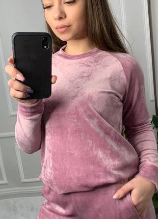 Спортивный костюм женский плюш велюр2 фото