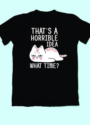 Футболка детская с принтом кота cats