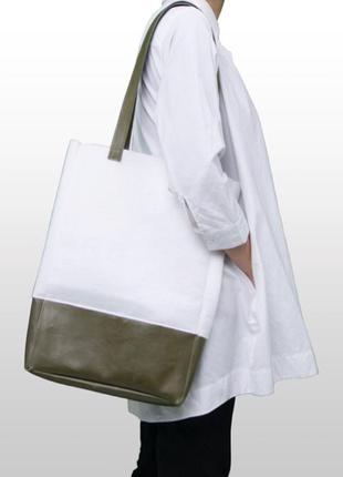 Комбинированная сумка фетр + эко-кожа от fatpack1 фото
