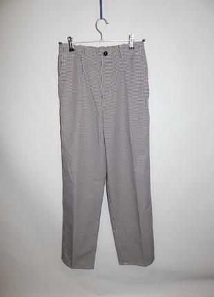 Штани літні чоловічі в клітку bernhard leiber р. 48 003bmk