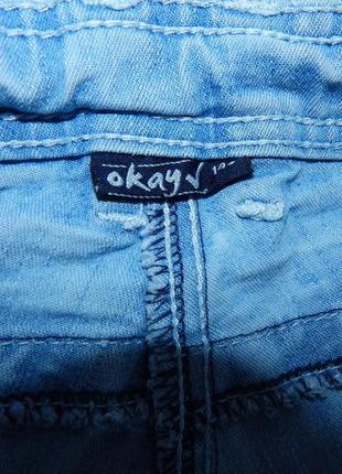 Шорты женские фирменные подросток okay jeans, w 24 eur, 36-38 rus  036gw (только в указанном размере, только 13 фото