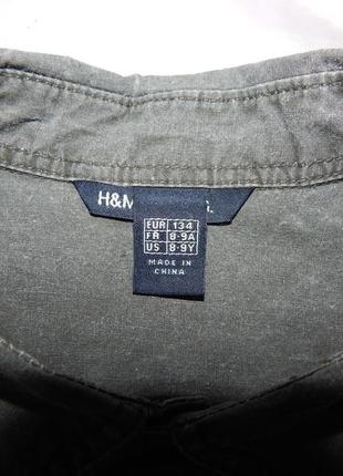 Рубашка подростковая с коротким рукавом h&m ,8-9 лет, рост 134см., 028д4 фото