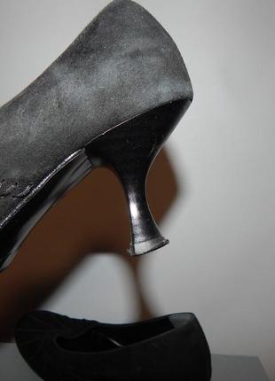 Женские фирменные туфли  р.39 замша 111sbb (только в указанном размере, только 1 шт)8 фото