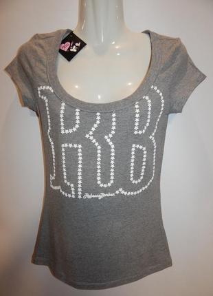 Футболка жіноча трикотажна фірмова rebecca bonbon 42-44 р. 147ф