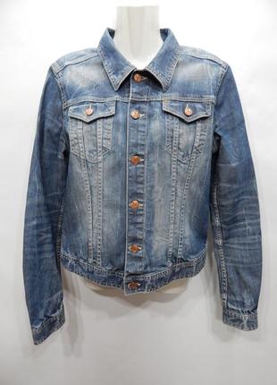 Куртка джинсовая женская h&m vintage, rus р.46-48, eur 38 056dg