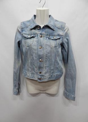 Куртка джинсовая женская h&m vintage, rus р.38-40, eur 34 063dg