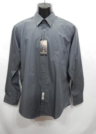 Мужская приталенная рубашка с длинным рукавом geoffrey beene р.50 221др