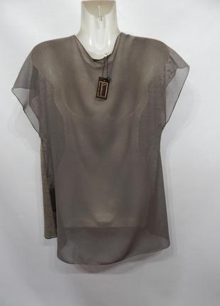 Блуза-накидка легкая фирменная женская jasmine 48-50 р., 179бж3 фото
