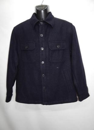 Куртка - рубашка мужская шерстяная uniqlo р.48 035krmd (только в указанном размере, только 1 шт)